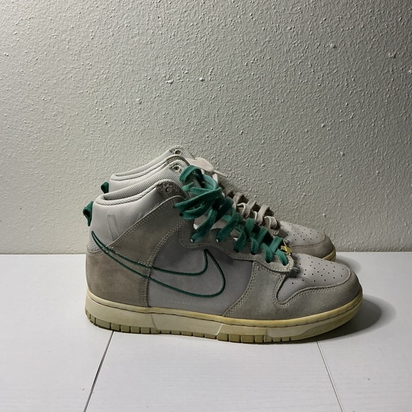 Nike Other - Nike High-Top Sneakers in Light Gray with Teal Accents